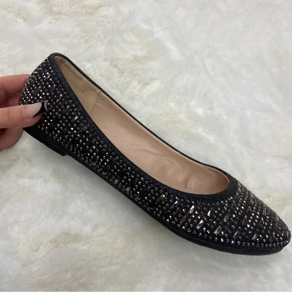 Sparkly rhinestone flats - Picture 1 of 3
